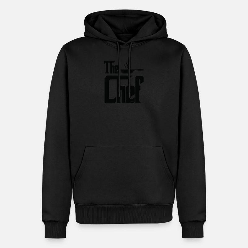 Le chef - Sweat à capuche Premium bio Homme - noir
