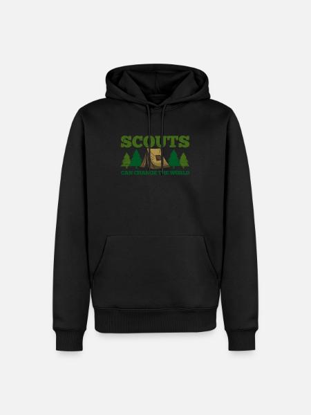 Boy Scout Scouting Camping - Men’s Premium Organic Hoodie - black
