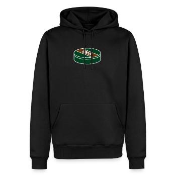 Snus - Männer Premium Bio Hoodie - Schwarz - Vorne - Nico (187cm)