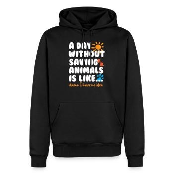 Vétérinaire vétérinaire - Sweat à capuche Premium bio Homme - noir - Devant - Nico (187cm)