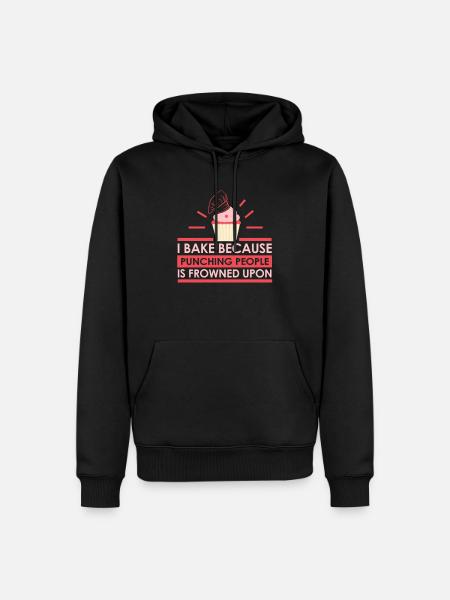 Baking baker baker therapy - Men’s Premium Organic Hoodie - black