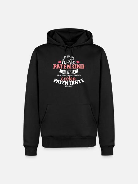 Patenkind - Männer Premium Bio Hoodie - Schwarz