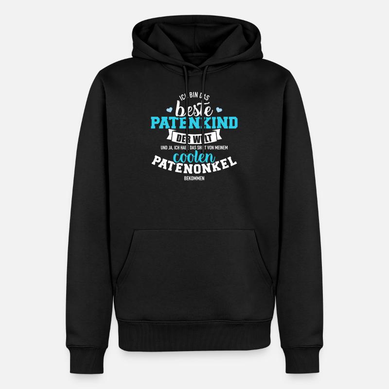 Patenkind - Männer Premium Bio Hoodie - Schwarz