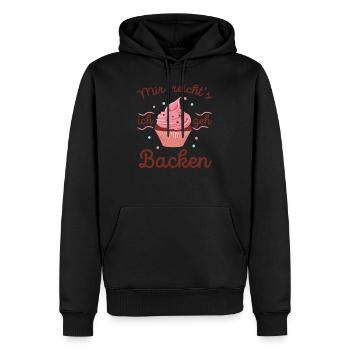 Mir reichts ich geh Backen Bäcker Bäckerin Kuchen - Männer Premium Bio Hoodie - Schwarz - Vorne - Nico (187cm)