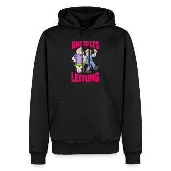 PDL Pflegefachkraft Altenpflege Demenz - Männer Premium Bio Hoodie - Schwarz - Vorne - Nico (187cm)