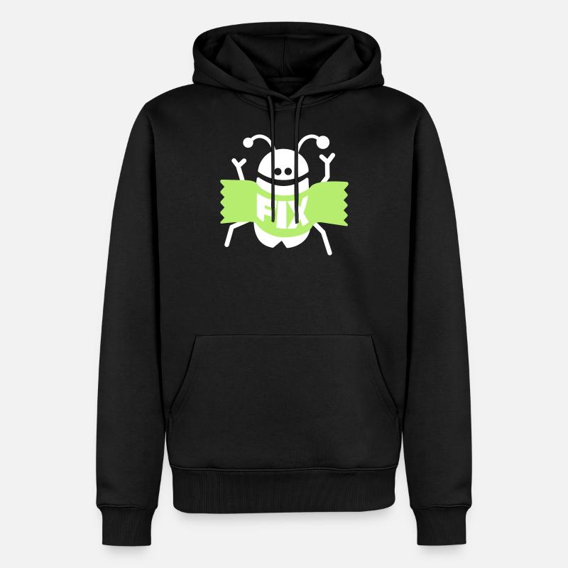 correction d'un bug - Sweat à capuche Premium bio Homme - noir