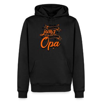 Ich sehe viel zu Jung aus für einen Opa Großvater - Männer Premium Bio Hoodie - Schwarz - Vorne - Nico (187cm)