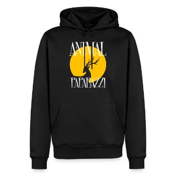 Photographier des animaux Photographe animalier - Sweat à capuche Premium bio Homme - noir - Devant - Nico (187cm)