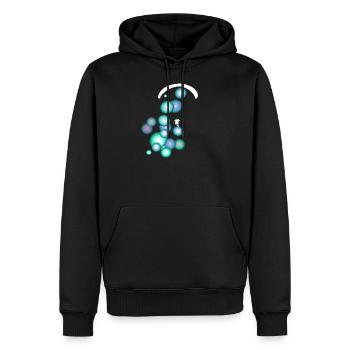 Parapente parapente montagnes deltaplane - Sweat à capuche Premium bio Homme - noir - Devant - Nico (187cm)