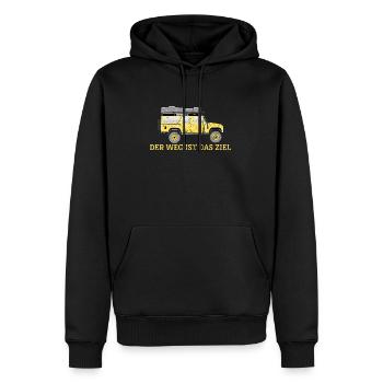 Dachzelt Offroad 4x4 Reisefahrzeug T-Shirt - Männer Premium Bio Hoodie - Schwarz - Vorne - Nico (187cm)