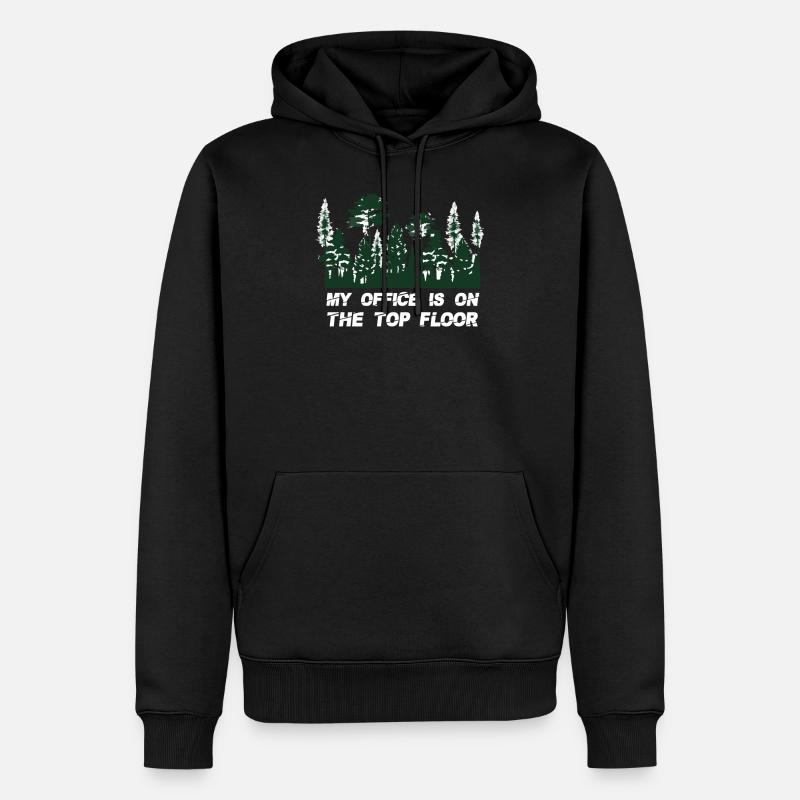 Baumpfleger Baumkletterer Geschenk - Männer Premium Bio Hoodie - Schwarz