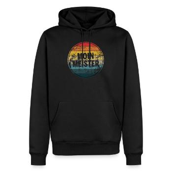 Moin Meister Retro Handwerk Geselle Azubi Geschenk - Männer Premium Bio Hoodie - Schwarz - Vorne - Nico (187cm)