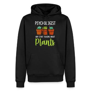 Psychology psychologist therapist gift psyche - Men’s Premium Organic Hoodie - black - Front - Nico (187cm)