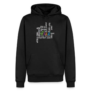 Jazz Musik - Genres Musiker Saxophon Geschenk - Männer Premium Bio Hoodie - Schwarz - Vorne - Nico (187cm)