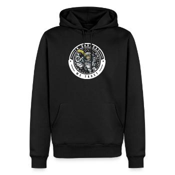 Affe Schimpanse Affen Menschenaffen Banane äffchen - Männer Premium Bio Hoodie - Schwarz - Vorne - Nico (187cm)