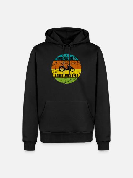 Landwirt - Männer Premium Bio Hoodie - Schwarz