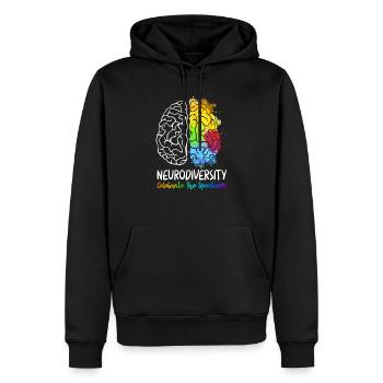 Neurodiversity Celebrate The Spectrum - Männer Premium Bio Hoodie - Schwarz - Vorne - Nico (187cm)