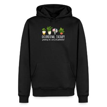 Occupational Therapy - Sweat à capuche Premium bio Homme - noir - Devant - Nico (187cm)