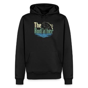 The Rodfather Fishing Rod - Sweat à capuche Premium bio Homme - noir - Devant - Nico (187cm)