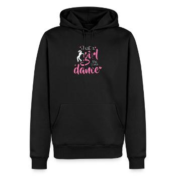 Fille danseur danseur Ballerina Breaker RnB cadeau - Sweat à capuche Premium bio Homme - noir - Devant - Nico (187cm)