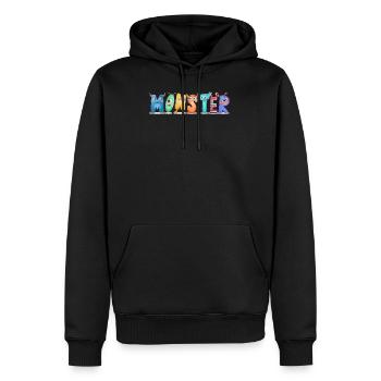Monster Daddy and Baby Matching - Männer Premium Bio Hoodie - Schwarz - Vorne - Nico (187cm)