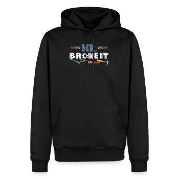 Mr Broke It Kid Fathers Day Gift - Männer Premium Bio Hoodie - Schwarz - Vorne - Nico (187cm)