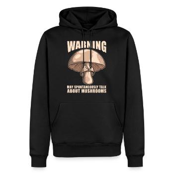 Cueilleur de champignons de champignons Cueilleur de champignons - Sweat à capuche Premium bio Homme - noir - Devant - Nico (187cm)