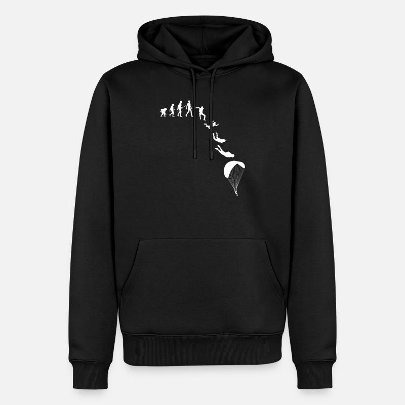 Evolution Skydiving Gift - Men’s Premium Organic Hoodie - black