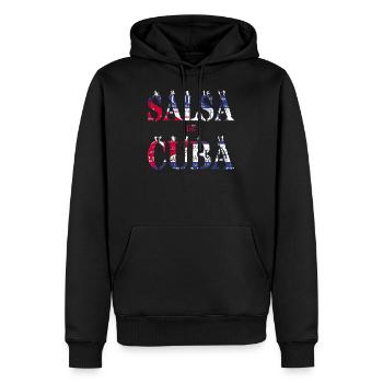 Salsa de Cuba | Cuba Cuban Dance - Sweat à capuche Premium bio Homme - noir - Devant - Nico (187cm)
