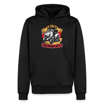 Rasentraktor rasen Mäht in Germany Geschenk design - Männer Premium Bio Hoodie - Schwarz - Vorne - Nico (187cm)