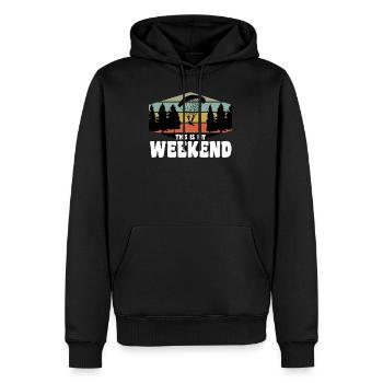 This is my Weekend Paragleiten Paragleiter Spruch - Sweat à capuche Premium bio Homme - noir - Devant - Nico (187cm)