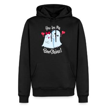 You Are My Boo Shine Halloween Cute Ghosts T Shirt - Männer Premium Bio Hoodie - Schwarz - Vorne - Nico (187cm)