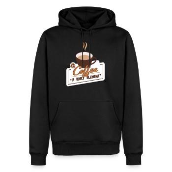 Coffee Caffeine Café Espresso Cappuccino T Shirt - Männer Premium Bio Hoodie - Schwarz - Vorne - Nico (187cm)