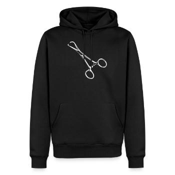Operations Werkzeug Chefarzt Chirurg Medizin Krank - Männer Premium Bio Hoodie - Schwarz - Vorne - Nico (187cm)