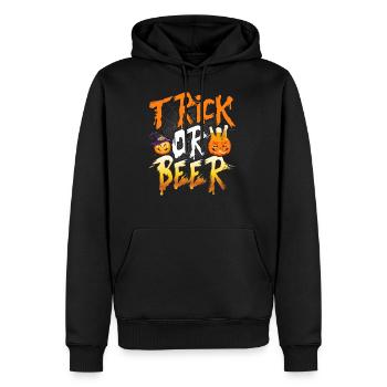 Halloween Trick Or Beer - Men’s Premium Organic Hoodie - black - Front - Nico (187cm)