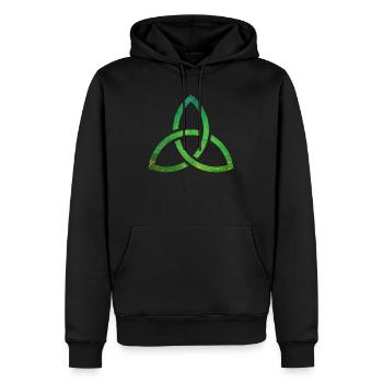 Celtic Knot - Männer Premium Bio Hoodie - Schwarz - Vorne - Nico (187cm)