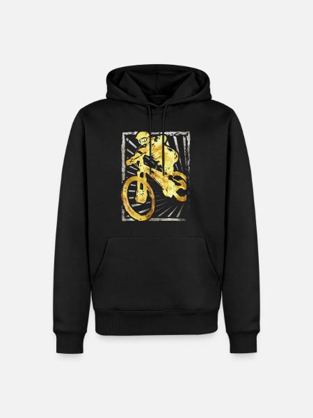 Mountainbike | Mountainbiker | Mountainbike | MTB - Herre Premium økologisk hoodie - sort