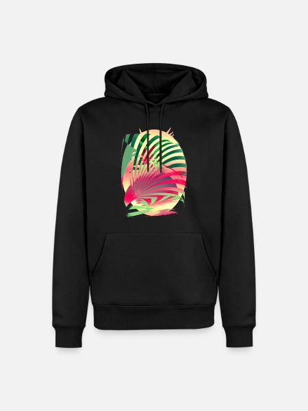 Sun Parrot Summer - Men’s Premium Organic Hoodie - black