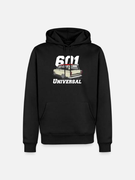 universal 601 low Trabi - Männer Premium Bio Hoodie - Schwarz