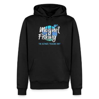 Neodym-Magnet zum Angeln, magnetischer Fischer - Männer Premium Bio Hoodie - Schwarz - Vorne - Nico (187cm)