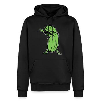 Dabbing Concombre Dabbing Dab Danse Hip-Hop Danse Pose - Sweat à capuche Premium bio Homme - noir - Devant - Nico (187cm)