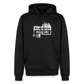 Stadtbild - polnisch - ready when you are - Männer Premium Bio Hoodie - Schwarz - Vorne - Nico (187cm)