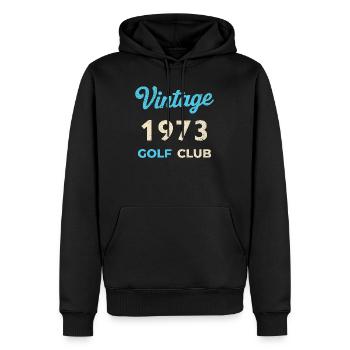 Vintage 1973 Golf Club Retro Geburtsjahr Geschenk - Männer Premium Bio Hoodie - Schwarz - Vorne - Nico (187cm)