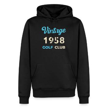 Vintage 1958 Golf Club Retro Geburtsjahr Geschenk - Männer Premium Bio Hoodie - Schwarz - Vorne - Nico (187cm)