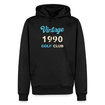 Vintage 1990 Golf Club Retro Geburtsjahr Geschenk - Männer Premium Bio Hoodie - Schwarz - Vorne - Nico (187cm)