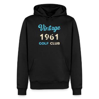 Vintage 1961 Golf Club Retro Geburtsjahr Geschenk - Männer Premium Bio Hoodie - Schwarz - Vorne - Nico (187cm)