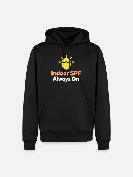 SPF Cultuur Identiteit Huidverzorging Humor - Mannen Premium Bio hoodie - zwart