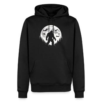Bigfoot Flugzeuge - Männer Premium Bio Hoodie - Schwarz - Vorne - Nico (187cm)