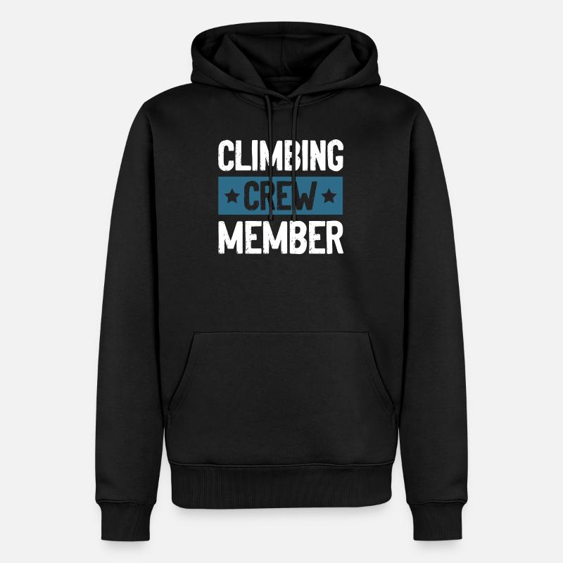 Climbing Crew - Männer Premium Bio Hoodie - Schwarz