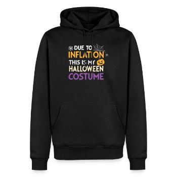 Costume Halloween Inflation - Sweat à capuche Premium bio Homme - noir - Devant - Nico (187cm)